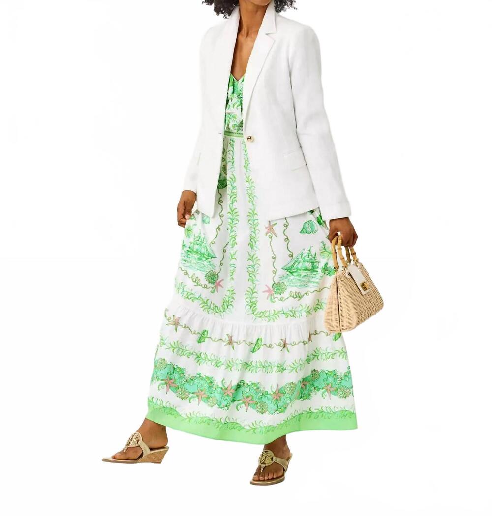 NEW LILLY PULITZER janae maxi dress in resort white - Picture 5 of 6